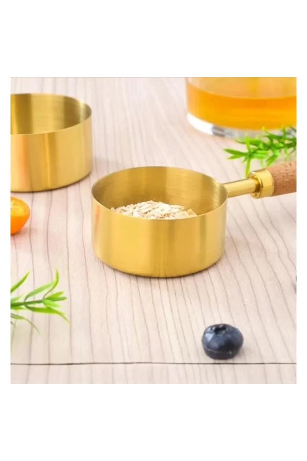 4lü Ahşap Saplı Ölçü Kaşığı