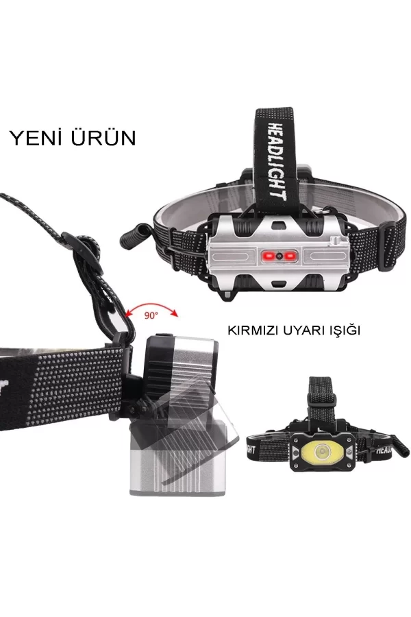 4 Modlu Sensörlü Şarjlı  Güçlü Kafa Lambası  Wt-248