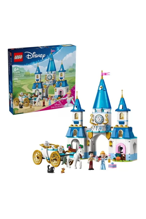 43275 Lego Disney Prensesi Sindirellanın Şatosu Ve At Taşıyıcı 596 Parça +6 Yaş