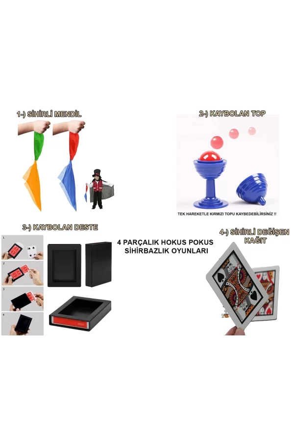 439lü Sihirbazlık Seti – Hokus Pokus Sihirli Numara Seti