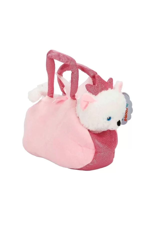 4775 Peluş Kedi Köpek Taşıma Çantalı 20 Cm -sunman