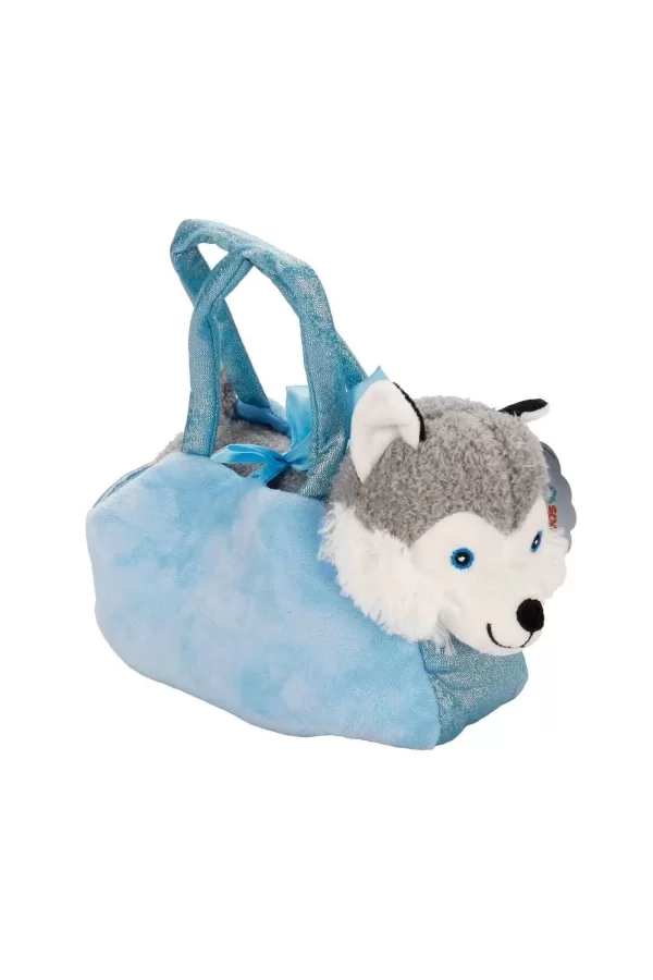 4775 Peluş Kedi Köpek Taşıma Çantalı 20 Cm -sunman