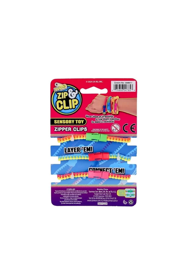 4785 Zıp Clip Zipper Clips 3lü -sunman