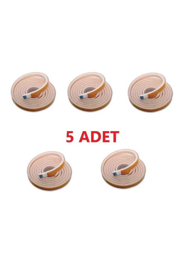 5 Adet 3 Metre Yapışkanlı Kapı Bandı Isı Yalıtım Süngeri