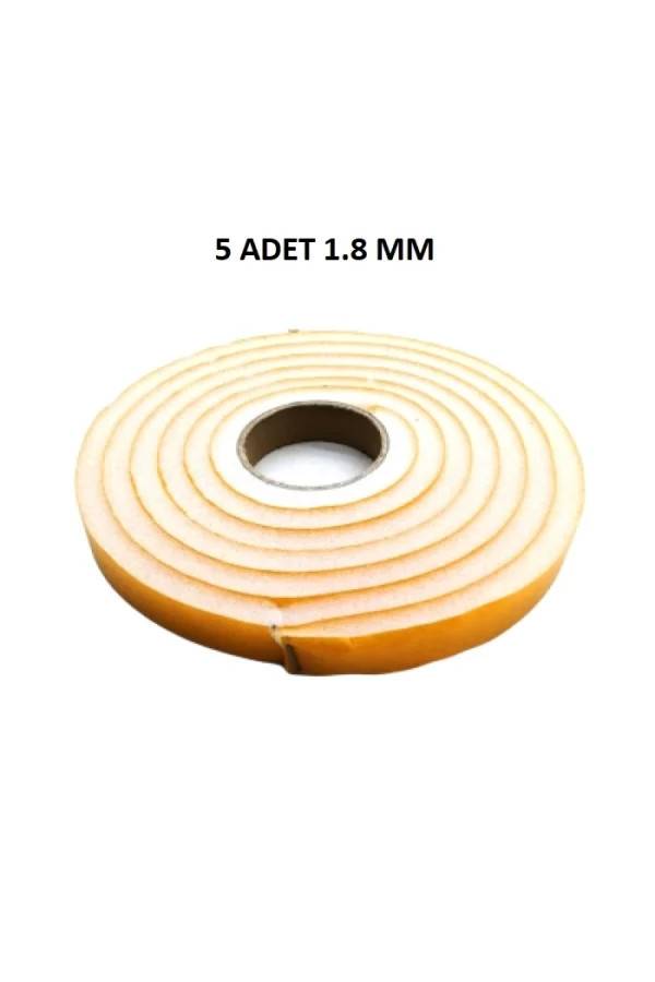 5 Adet Kapı Pencere Isı Yalıtım Süngeri Yapışkanlı Pencere Rüzgar Bandı 18mm X 2,5 Mt