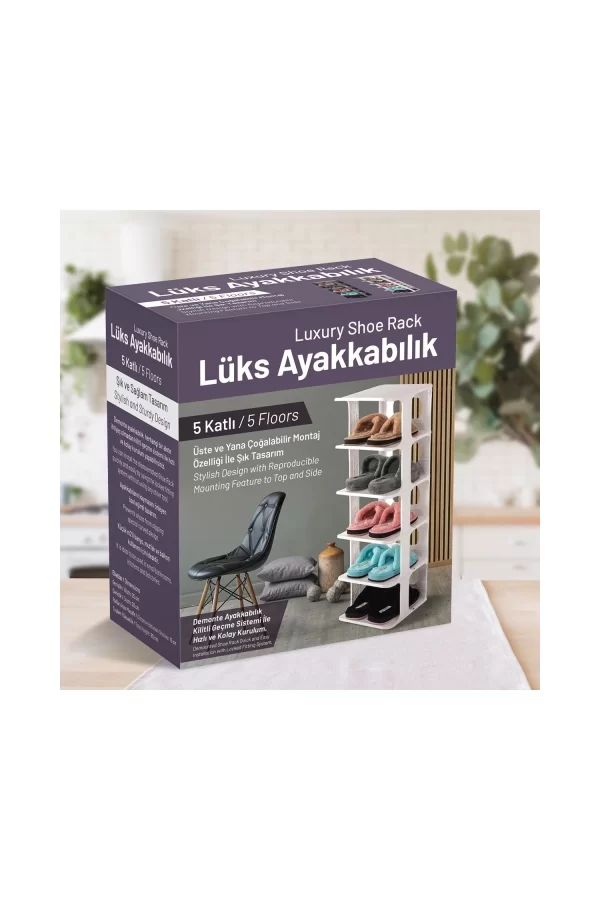 5 Katlı Pratik Ayakkabılık - Ayakkabı Rafı