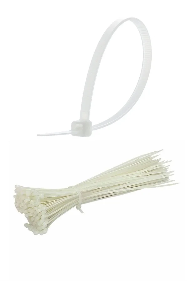 50 Adet Plastik Cırt Kelepçe Kablo Bağı Kablo Düzenleyici-4.8 X 380 Mm