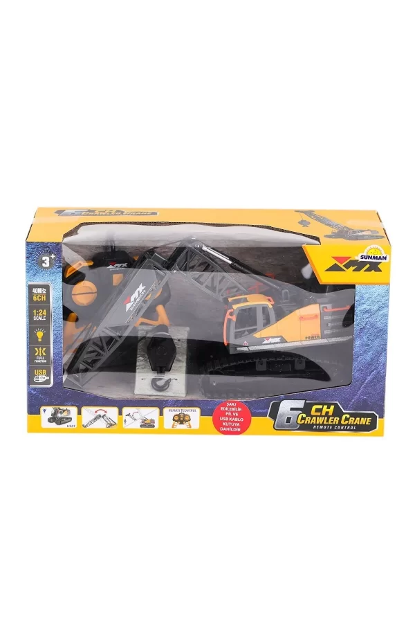 5081 Sun-rst-rc İş Makinesi 1 24 Buldozer Ff Işıklı 6ch 3 7v Usb 40mhz