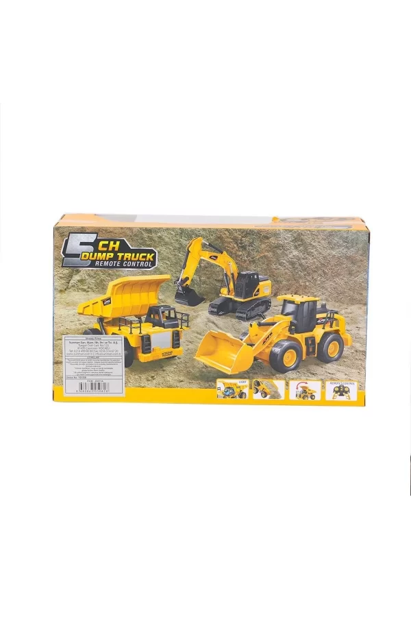 5082 Sun-rst-rc İş Makinesi 1 24 Damperli Kamyon Ff Işıklı 5ch 3 7v Usb 40mhz