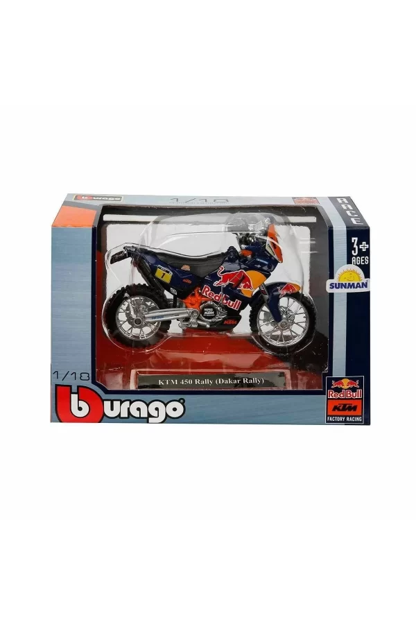 51070 Sun-bur-1:18 Motor Red Bull Ktm 450 2 Asorti - Sunman