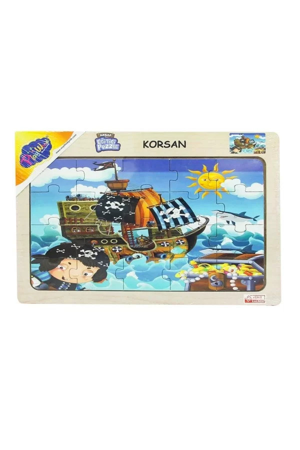 53/54/55/56 Ahşap Eğit.puzzle Korsan