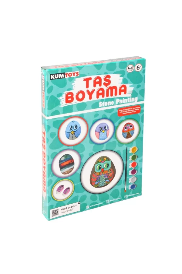 5307 Kumtoys Taş Boyama - Stone Painting / +6 Yaş