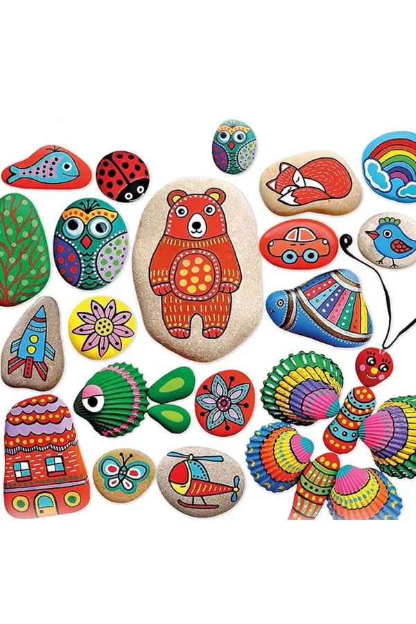 5307 Kumtoys Taş Boyama - Stone Painting / +6 Yaş