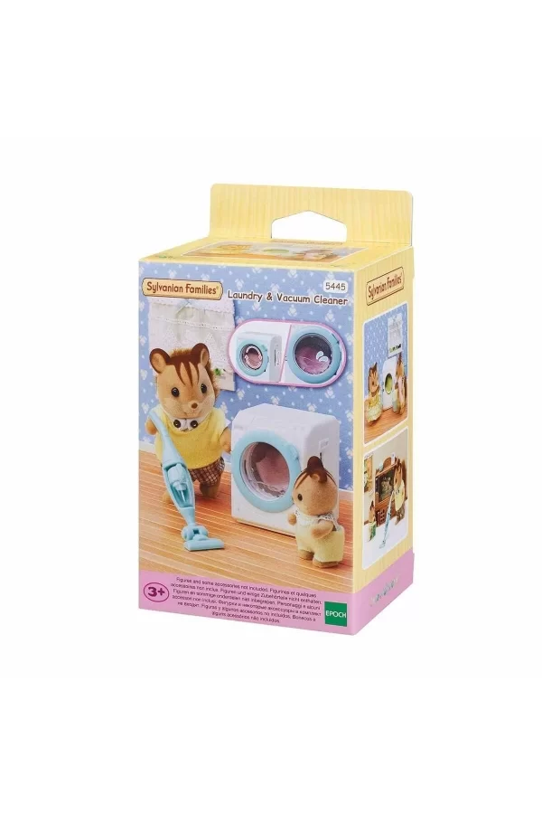 5445 Sylvanian Families Çamaşır Makinesi Ve Süpürge +3 Yaş Figür Dahil Değil
