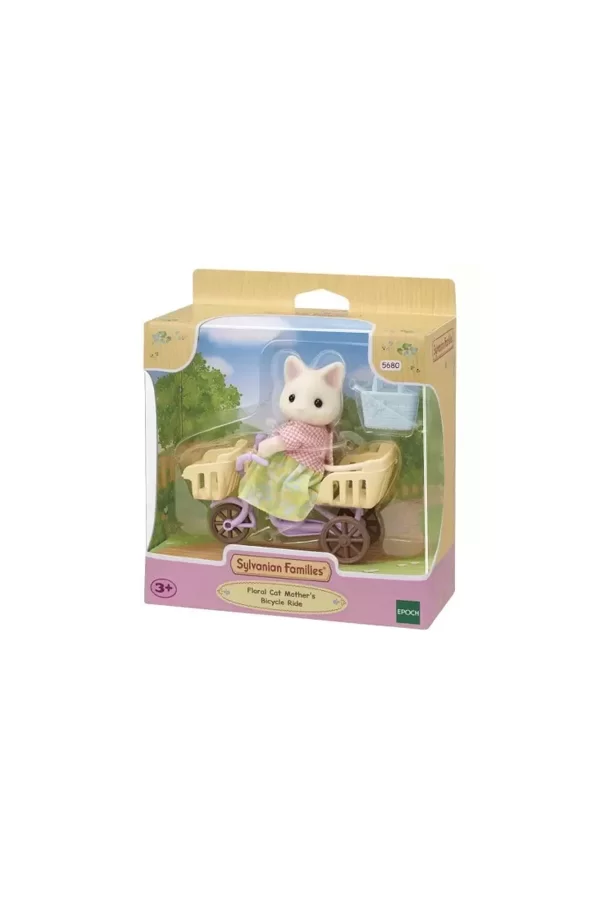 5680 Sylvanian Families Çiçekli Kedi Anne Ve Bisikleti +3 Yaş