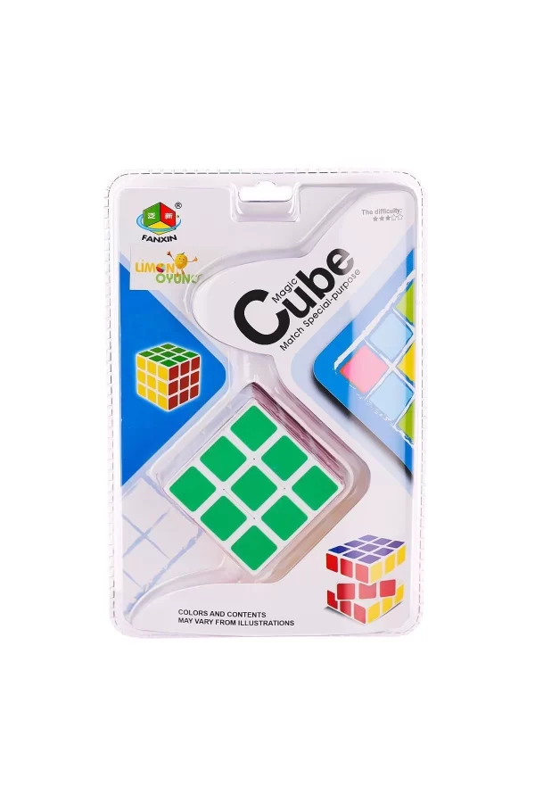 581-5-5d Magic Zeka Küpü 3x3x3 -limon Oyuncak