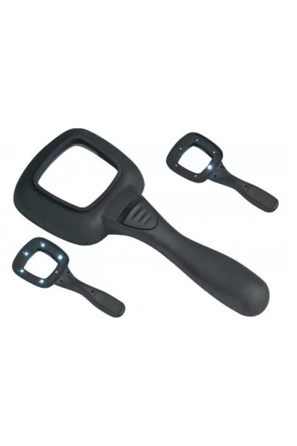 6 Ledli Ve Mor Işıklı Büyüteç 60mm