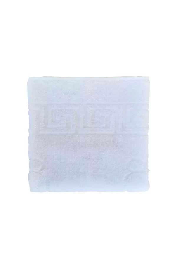 6 lı Ayak İzli Banyo Paspas Pamuklu Ayak Havlusu 50x70 Cm