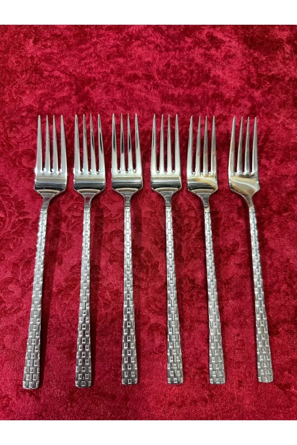 6lı Lüx Hasır Yemek Çatalı Royaleks-69022