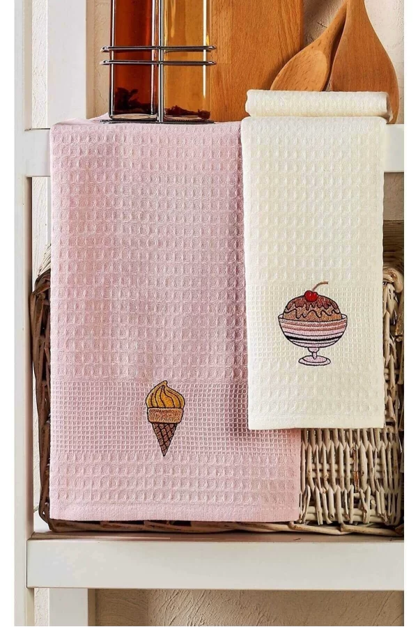 6 Parça Mutfak Kurulama Bezi 30 X 50 Cm İce Cream