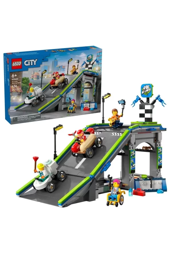60460 Lego City Senin Kuralların: Yarış Arabası Rampa Parçası 436 Parça +6 Yaş