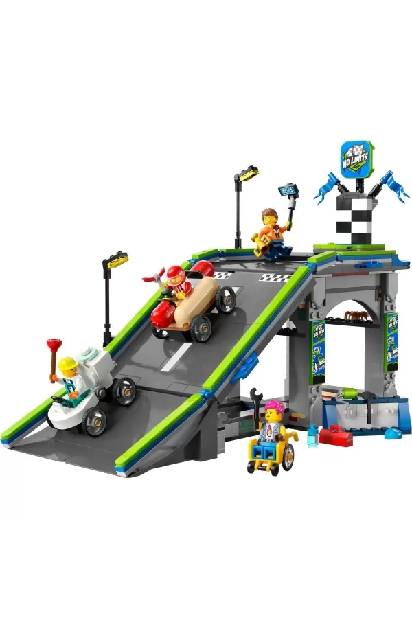 60460 Lego City Senin Kuralların: Yarış Arabası Rampa Parçası 436 Parça +6 Yaş