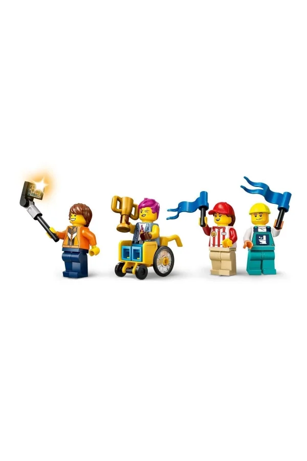60460 Lego City Senin Kuralların: Yarış Arabası Rampa Parçası 436 Parça +6 Yaş