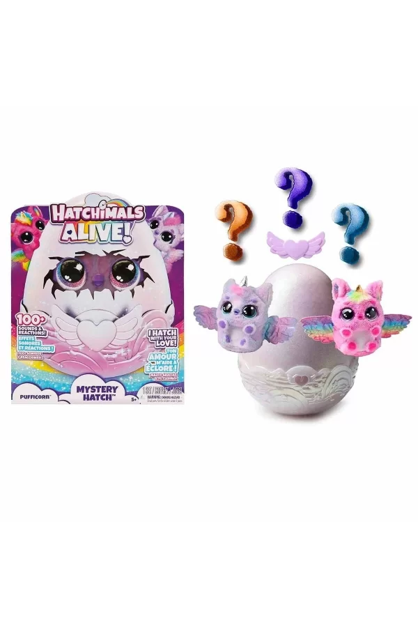 6069132 Hatchimals Alive Secret Hatch Pufficorn