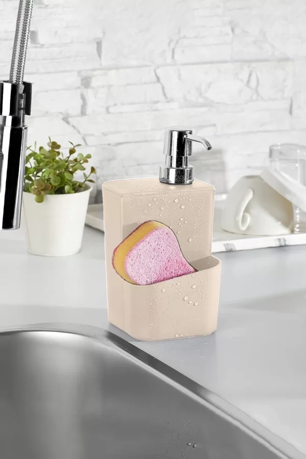 650 Ml 2&#39;si 1 Arada Akıllı Sabunluk Ve Süngerlik