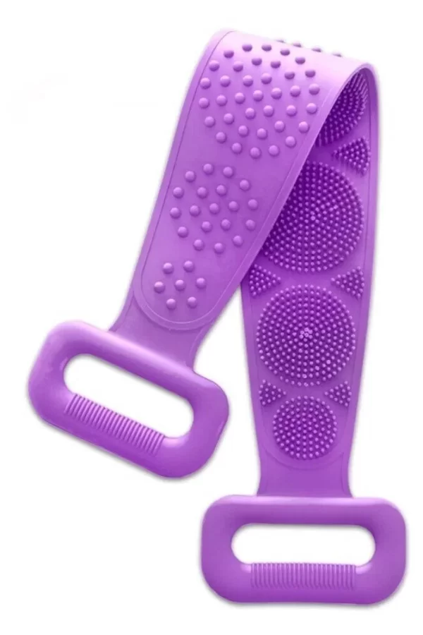 70 Cm Çift Taraflı Sırt Kesesi -silikon Duş Kesesi - Peeling Banyo Kesesi