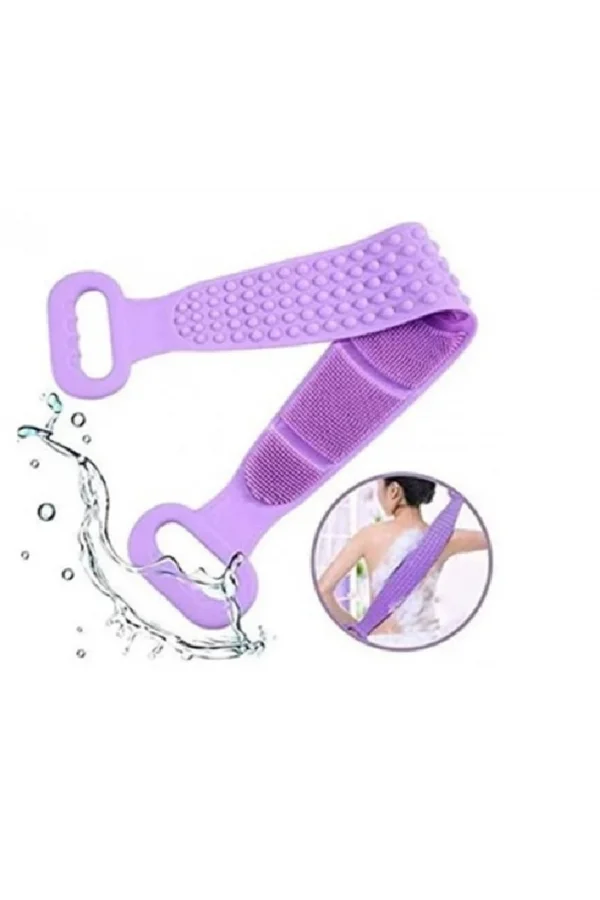 70 Cm Çift Taraflı Sırt Kesesi -silikon Duş Kesesi - Peeling Banyo Kesesi