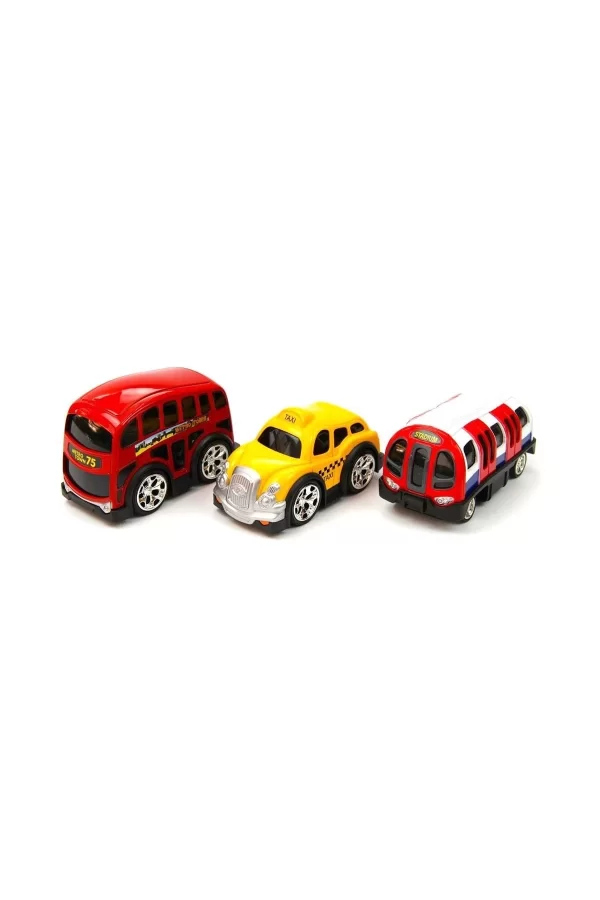 78482 Çek Bırak Şehir Araçları 10 Cm 3 Parça -vardem