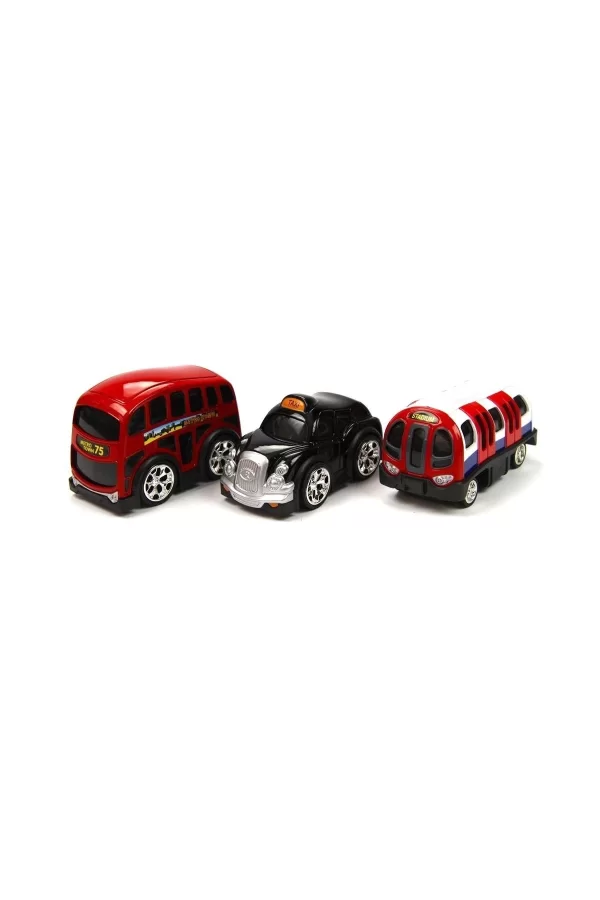 78482 Çek Bırak Şehir Araçları 10 Cm 3 Parça -vardem