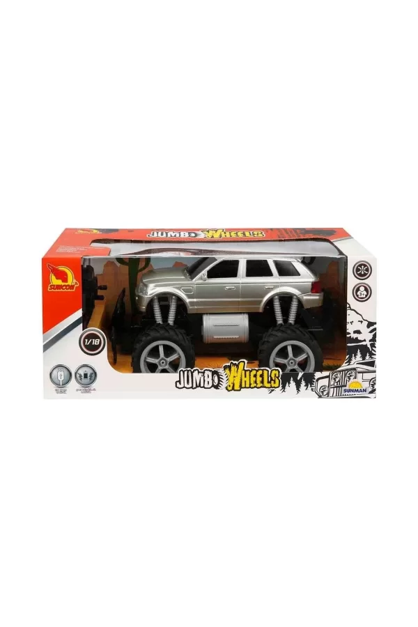 80012 1:18 Uzaktan Kumandalı Jumbo Wheels Usb Şarjlı Araba