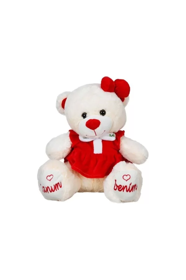 8331 Canım Benim Elbiseli Peluş Ayı -sunman