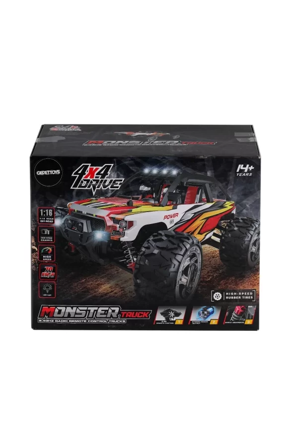 866-1612 1:16 Kumandalı 70 Km/h Monster Truck 4x4