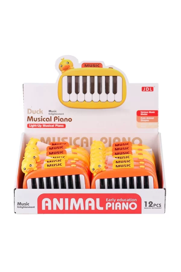 8897-1b Ördek Işıklı Müzikal Piano