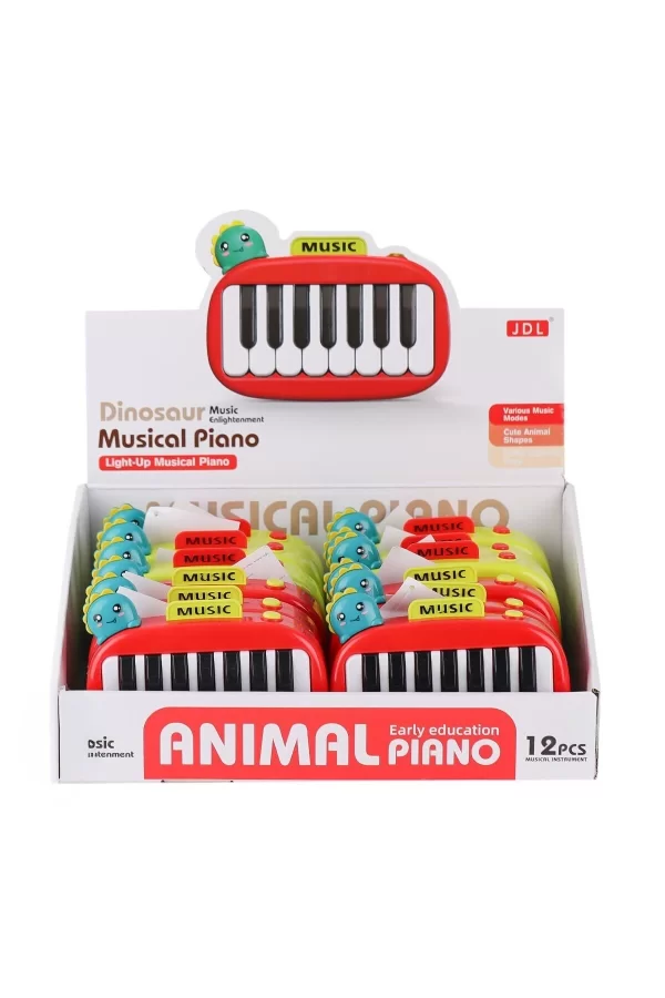8898-1b Dinazor Işıklı Müzikal Baby Piano