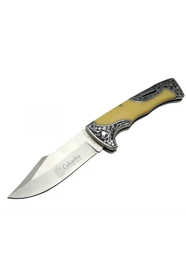 A3157c Av / Kamp Çakı 23 Cm - Sedef İşlemeli Saplı