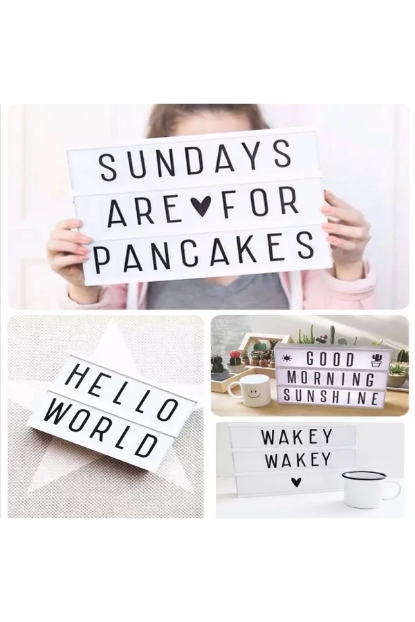 A4 Led Işıklı Yazı Panosu Lightbox