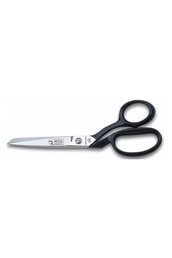 A4115-9 Tekstil / Yatık Regula Makası No: 9 İnç / 22,86 Cm - Nikel Kaplama, Siyah Saplı