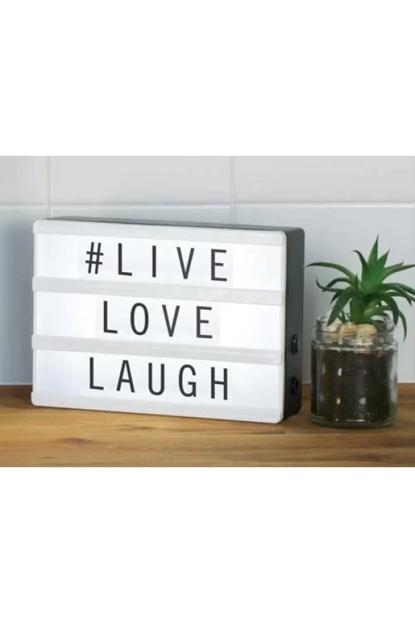 A5 Işıklı Harfli Dekoratif Led Pano Lightbox