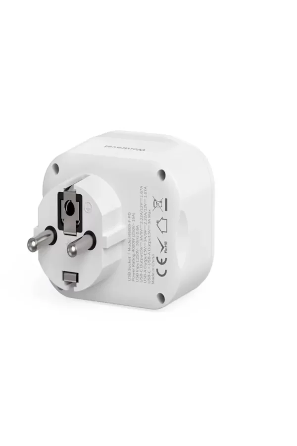 Ac-115 2500w 3.4a 2usb 1type-c 1soket Akım Korumalı Şarj Adaptörü Priz Çoğaltıcı