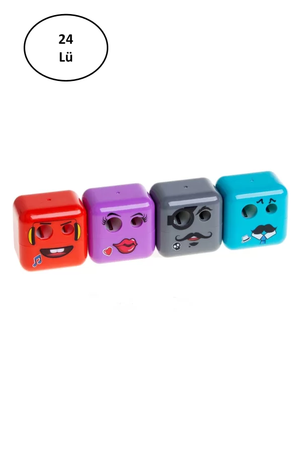 Adel Cubies Emoji Kalemtraş 24lü