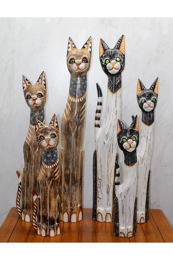 Ahşap 3lü Kedi Seti 1 Metre Model 3