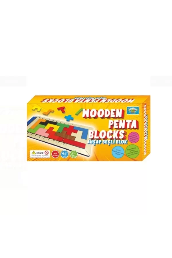 Ahşap Beşli Blok Oyunu