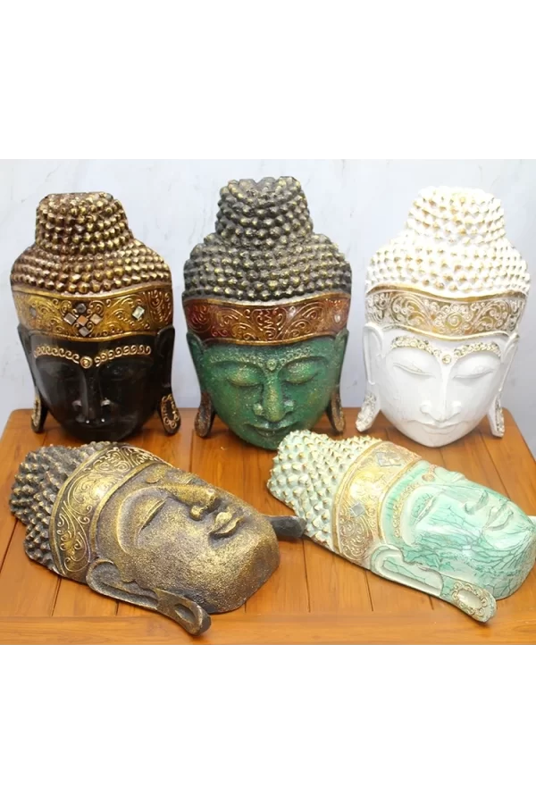 Ahşap Buda Maske 40 Cm Galıleo-23