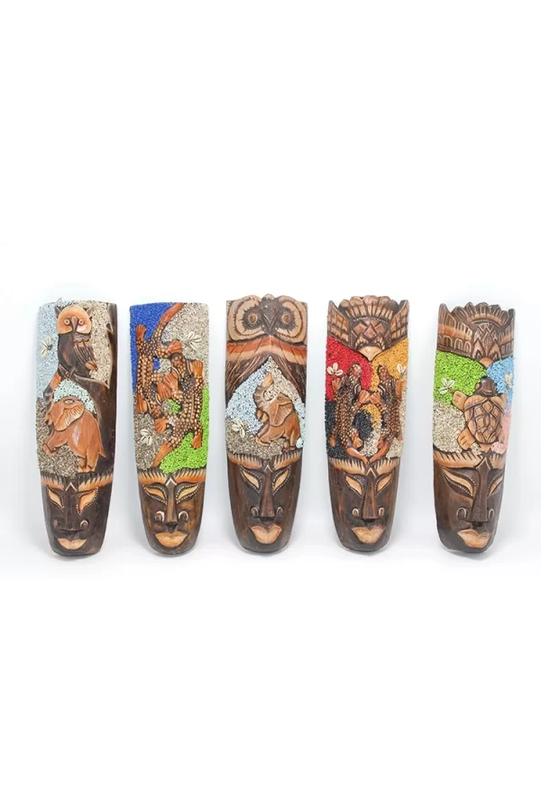 Ahşap Dua Asmalı Kumlu Mask 30 Cm 3galıleo-8
