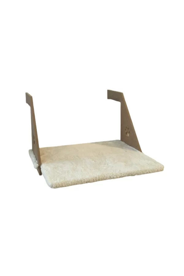 Ahşap Kalorifer Peteği Kedi Radyatör Yatağı 30 cm x 43 cm Beyaz (15 kg)