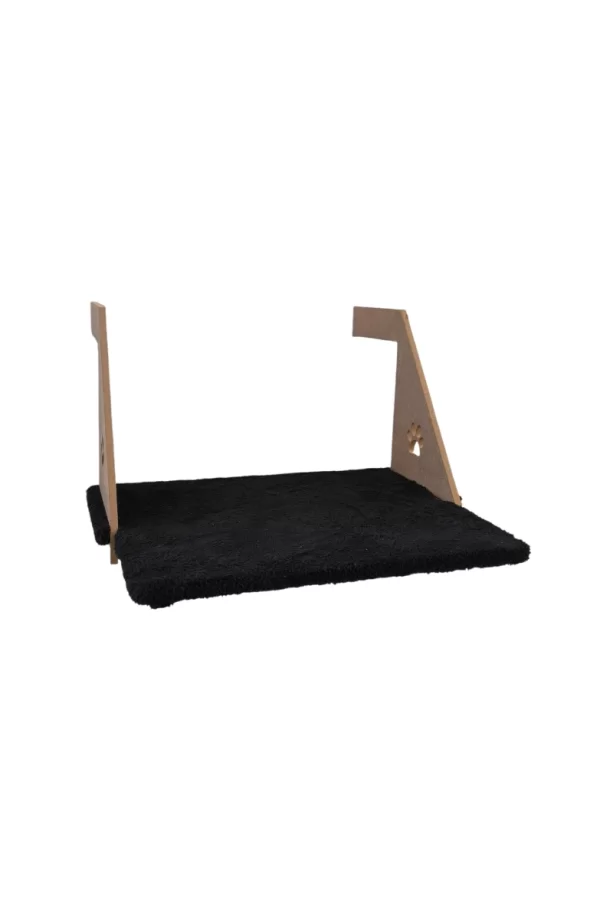 Ahşap Kalorifer Peteği Kedi Radyatör Yatağı 30 cm x 43 cm Siyah (15 kg)
